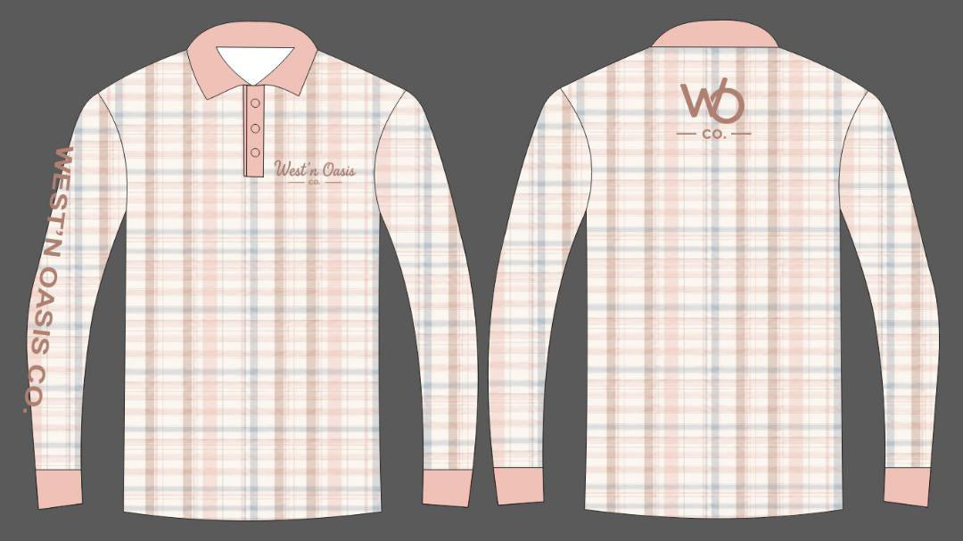 Plaid Pink Fishing Shirt PRE ORDER