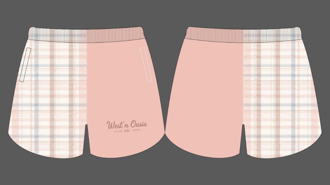 Plaid Pink Shorts PRE ORDER