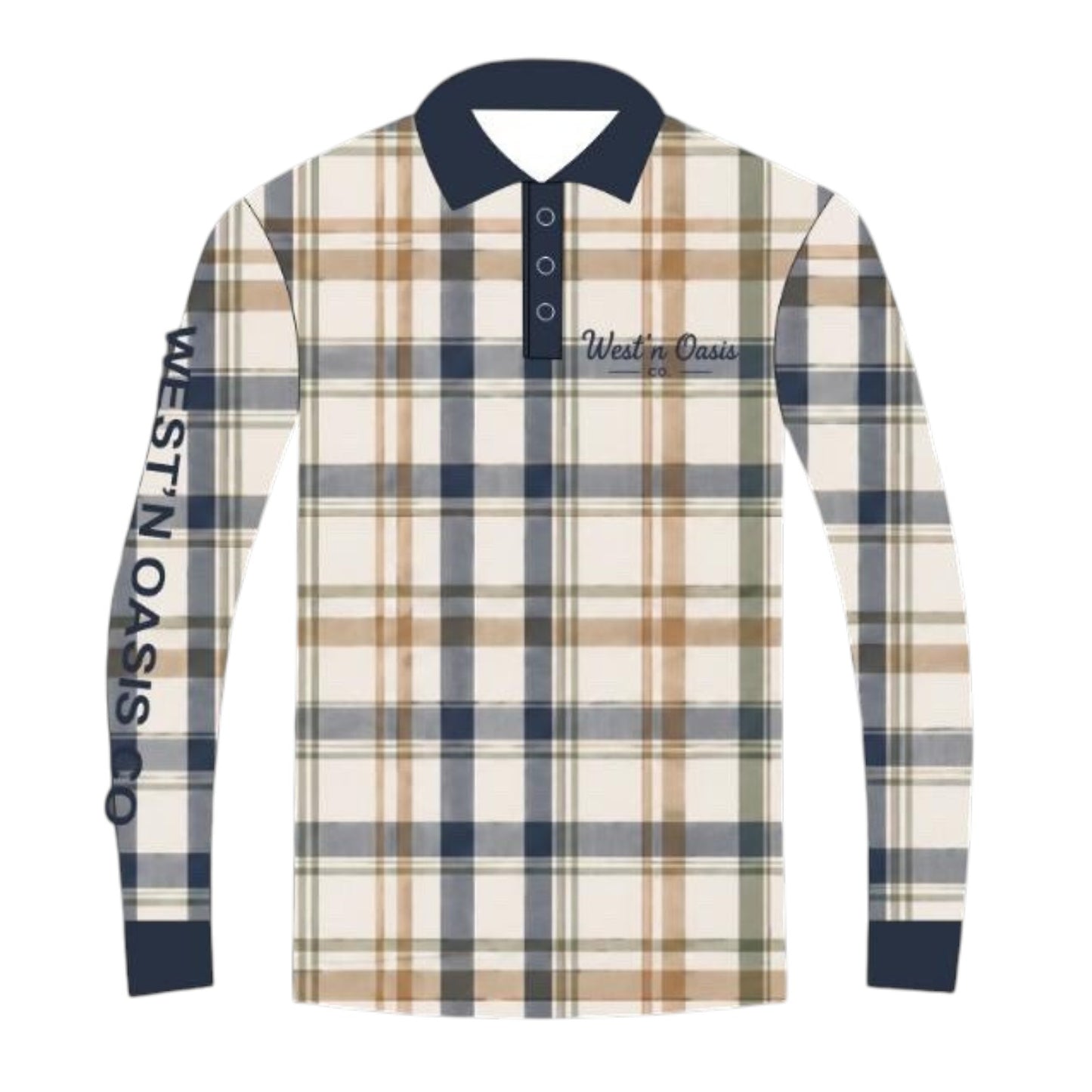 Plaid Blue Fishing Shirt
