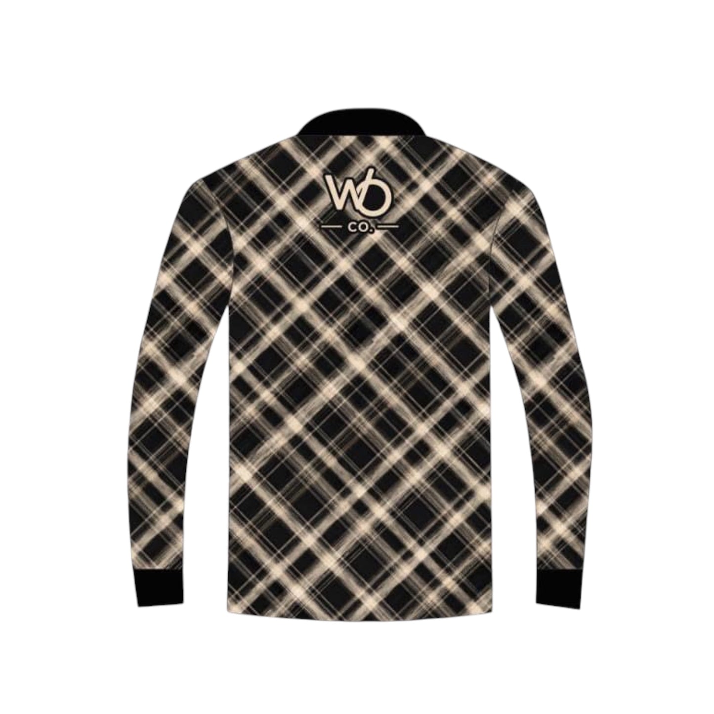 Black Plaid Fishing Shirt