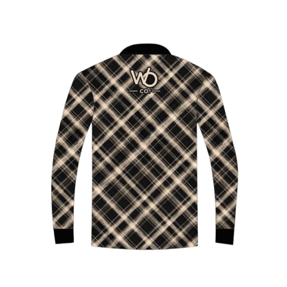 Black Plaid Fishing Shirt